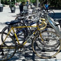 Bike rack at Ryerson University, Toronto