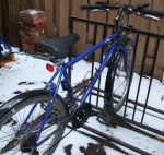 A bike in winter